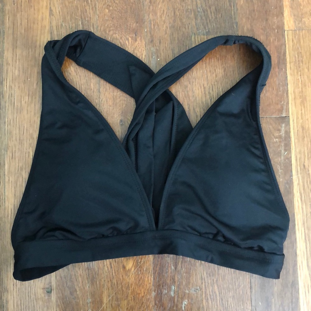 NWT black bathing suit top